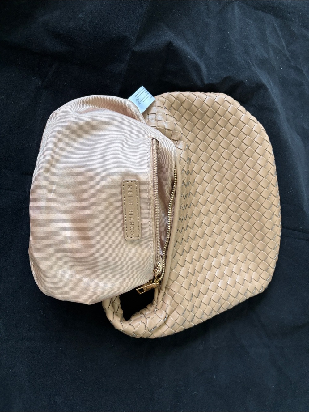 Melie Bianco Drew Small Handle Bag (Taupe) - Picture 5 of 7